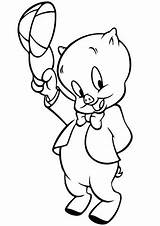 Porky Coloring Pages Looney Tunes Pig Elmer Fudd Drawing Speedy Printable Cartoon Drawings Gonzales Characters Bunny Supercoloring Colouring Crafts Baby sketch template