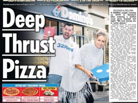 Pizza Shop Romp Duo Face Court After Filmed Having Sex In Domino’s