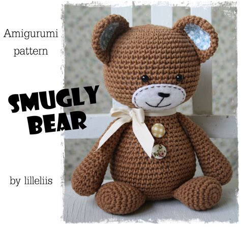 smugly bear pattern crochet amigurumi crochet teddy bear teddy