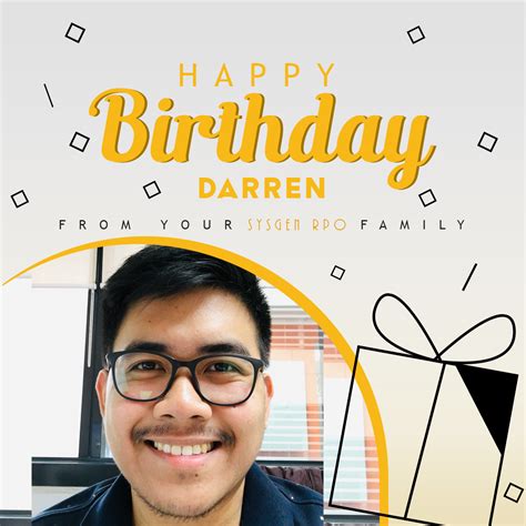 Sysgen Rpo Inc Happy Birthday Darren Hope Your Day Is Facebook
