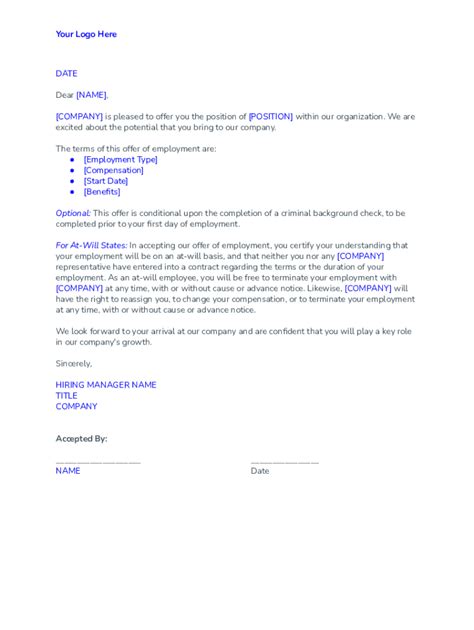 fillable  rescinding job offer letter sample fax email print