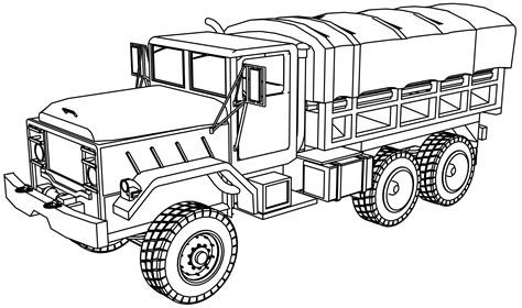 military truck coloring page artofit