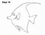 Idol Moorish Draw Fish Lines Step sketch template