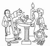 Baptism Coloring Pages Printable Getcolorings Color Getdrawings Print sketch template