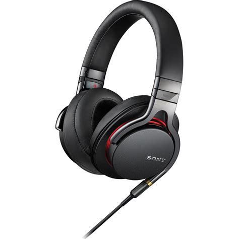 sony mdr  premium  res stereo headphones black mdrab bh