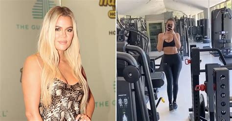 khloé kardashian back in the gym after unedited bikini pic scandal