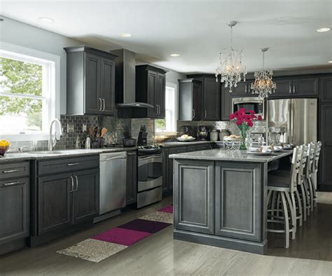 shades  gray cabinets  creating  kitchen  flavor