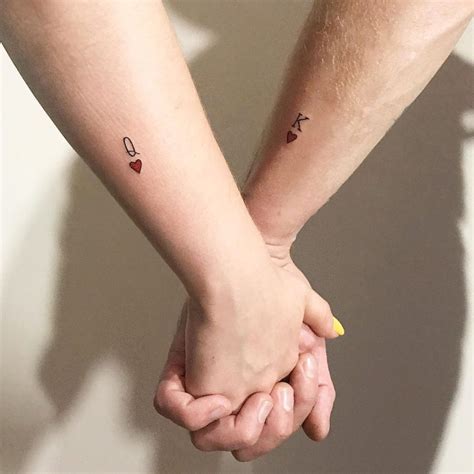 Small Couple Tattoos King And Queen King And Queen Tattoos Wife