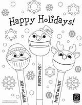 Coloring Happy Pages Holiday Holidays Printable Kids December Library Clipart Popular Coloringhome sketch template