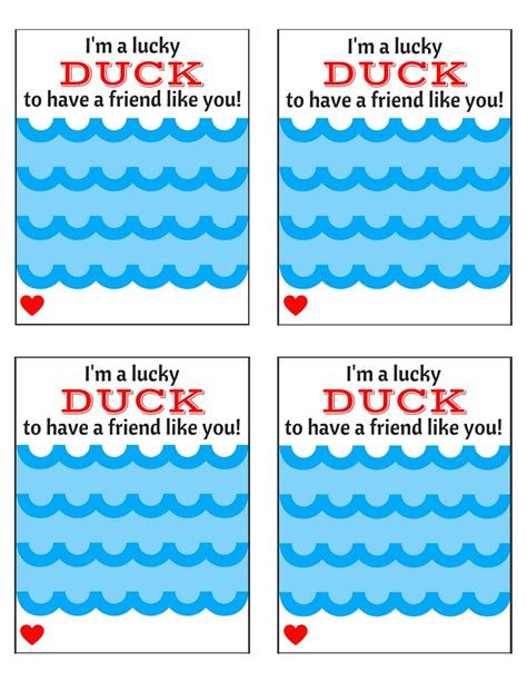 diy lucky duck valentines day card extreme couponing mom