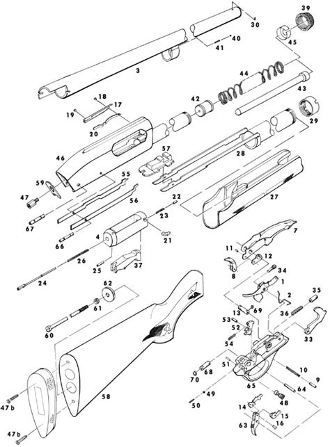 remington  parts list  schematic