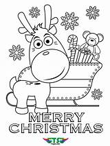 Christmas Coloring Cartoon Merry Pages Colouring Sheets Tsgos Print sketch template