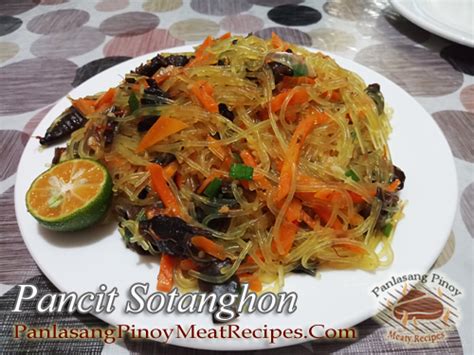 pancit sotanghon recipe panlasang pinoy meaty recipes