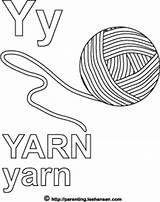 Yarn Coloring Pages Ball Alphabet Template sketch template