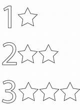 Three Stars Coloring Pages Star Number Two Color Clipart Library Comments sketch template