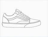 Vans Skool Nike Sneaker sketch template
