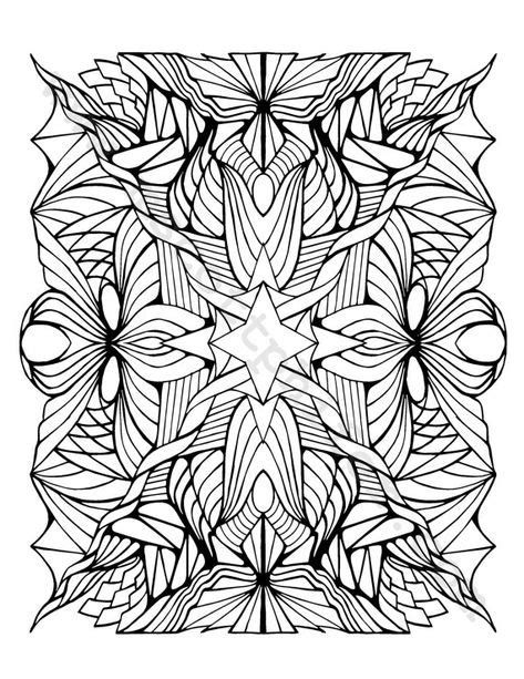 printable coloring page hand drawn  vectored digital