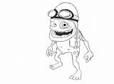 Frog Crazy Coloring Pages Books Deviantart Quality High Club sketch template
