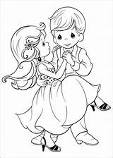 Coloring Pages Precious Moments Girl Boy Print sketch template