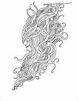 Coloring Pages Nouveau Hair Curly Place Deco Mac Printable Gypsy Hairstyle Color Awesome Value Sheets Colouring Getcolorings Print Getdrawings Mucha sketch template