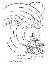 Coloring Pages Kids Colouring Tsunami Wave Template Drawings Pirate Printable sketch template