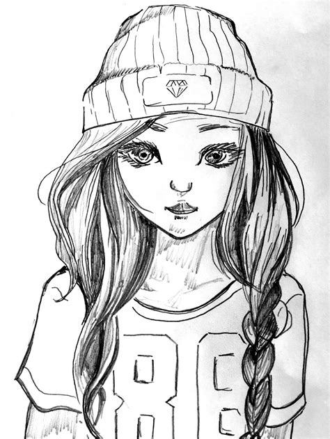 ideas realistic girl coloring pages home inspiration