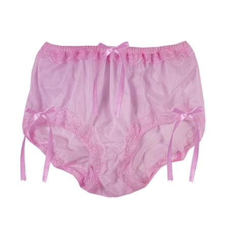 sissy 17 color new pink high waist nylon granny panties double layer
