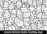 Kawaii Popsicle Colouring Adorable Artie Viatico Jouwweb sketch template