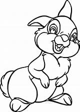Coloring Rabbit Thumper Bunny Bambi Pages Cartoon Disney Color Printable Getdrawings Drawing Clipartmag Print Getcolorings Clipart Wecoloringpage sketch template