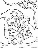 Simba Baby Coloring Pages Lion King Getcolorings Printable sketch template