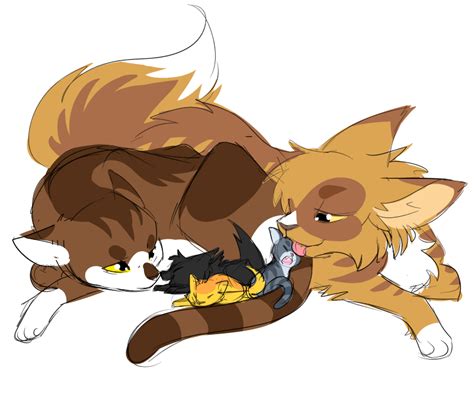 Mothwing And Leafpool And Their Kits By Draikinator On