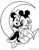 Minnie Topolino Colorare Disegni Topolina Disneyclips Crescent sketch template