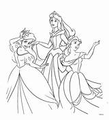 Disney Coloring Pages Princesses Princess Printable Kids sketch template