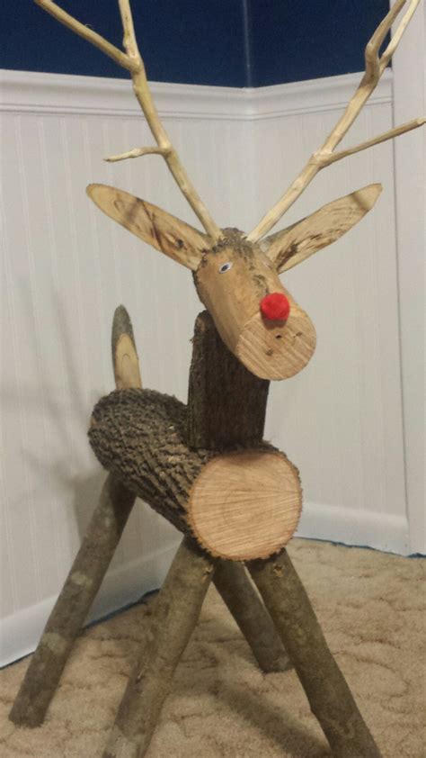 log reindeer  thomas donegan christmas wood crafts wood reindeer christmas wood