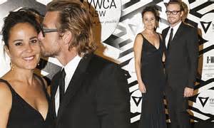 Simon Baker Plants Big Smacker On Wife S Cheek At Mother Of All Balls
