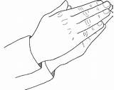 Praying Coloring Hands Pages Hand Shaped Heart God Color sketch template