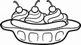 Banana Split Coloring Pages Delicious Splits Print Top Search Tocolor sketch template
