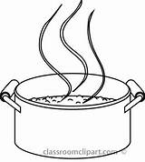 Cooking Food Clipart Outline Saucepan Pot Stove Cliparts Search Clip Boil Results Water Boiling Kitchen Crock Library Process Use Start sketch template