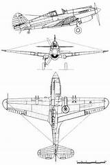 Blueprints Warhawk P40 sketch template