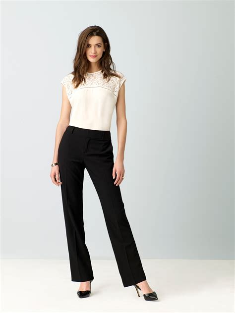 simply styled womens straight fit dress pants