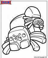 Minecraft Game Coloring Pages Printable Spiders Clipartmag sketch template