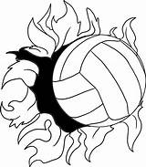 Volleyball Clipart Draw Clip Flaming Drawing Fire Cliparts Court Beach Printable Transparent Designs Flames Frosty Library Snowman Grey Panda Boat sketch template