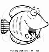 Butterfly Fish Coloring Pages Butterflyfish Hungry Drooling Clipart Cartoon Cory Thoman Outlined Vector Getcolorings Color Getdrawings sketch template