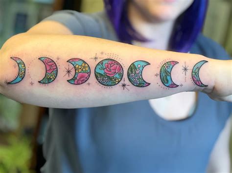 awesome moon phases tattoo ideas  men women