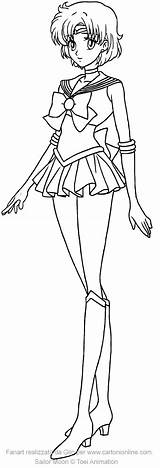 Sailor Mercury Coloring Pages Crystal Getdrawings sketch template
