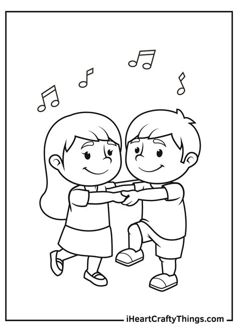 printable coloring pages dancers