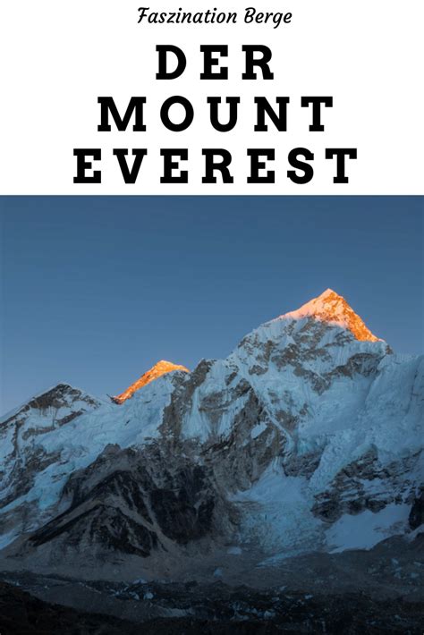 der hoechste berg der welt ist mit   der mount everest im himalaya