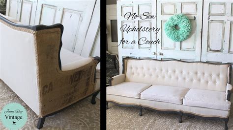 how to upholster a couch youtube