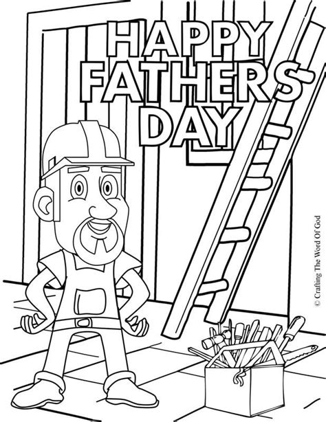 happy fathers day  coloring  activity pages pinterest father