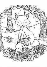 Tulamama Foxes Adults sketch template